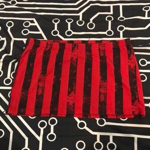 Lip service Batz n bones skirt goth cybergoth industrial psychobilly 90’s